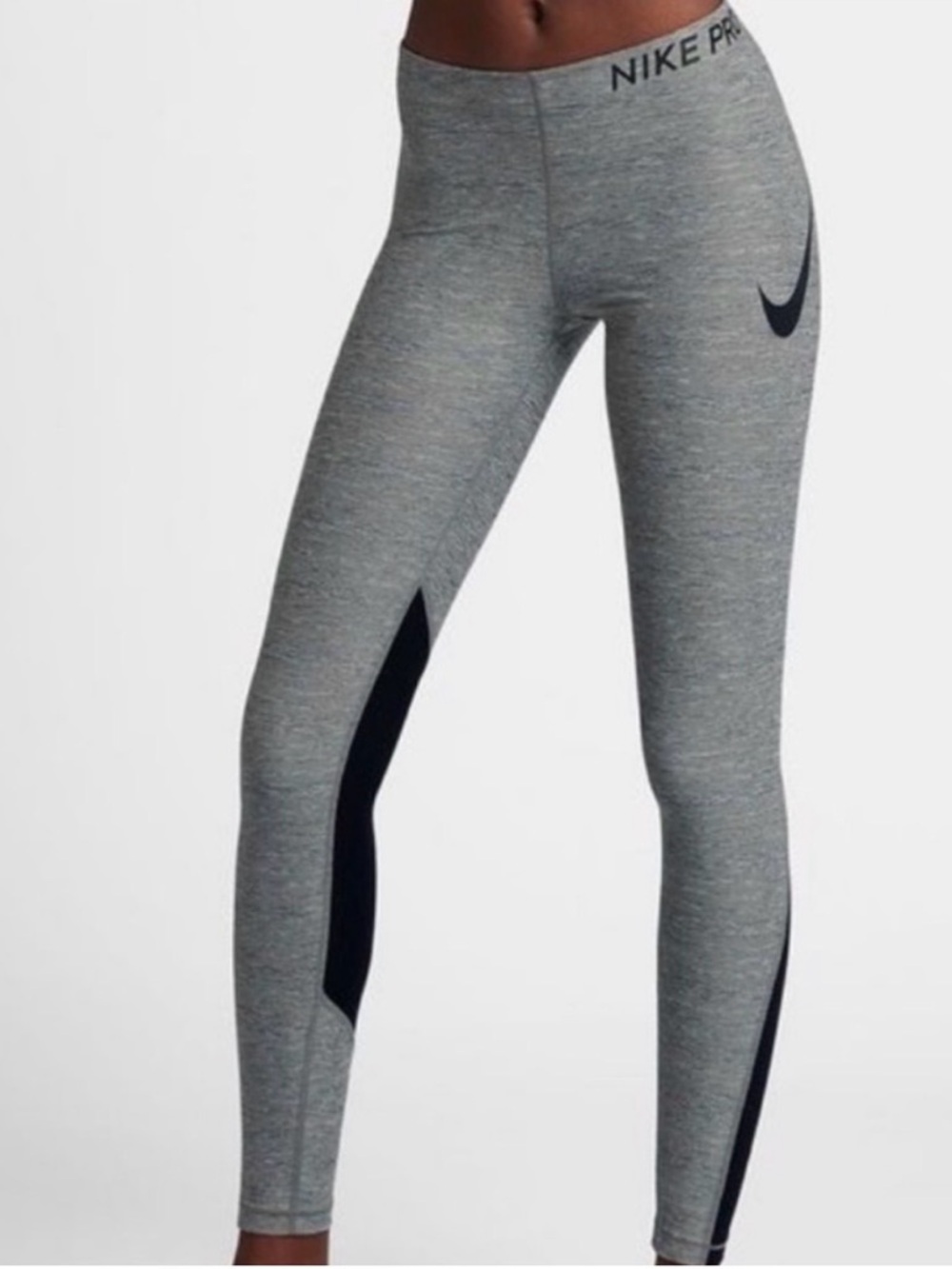 Nike Pro DriFit Grey Heather Leggings -s